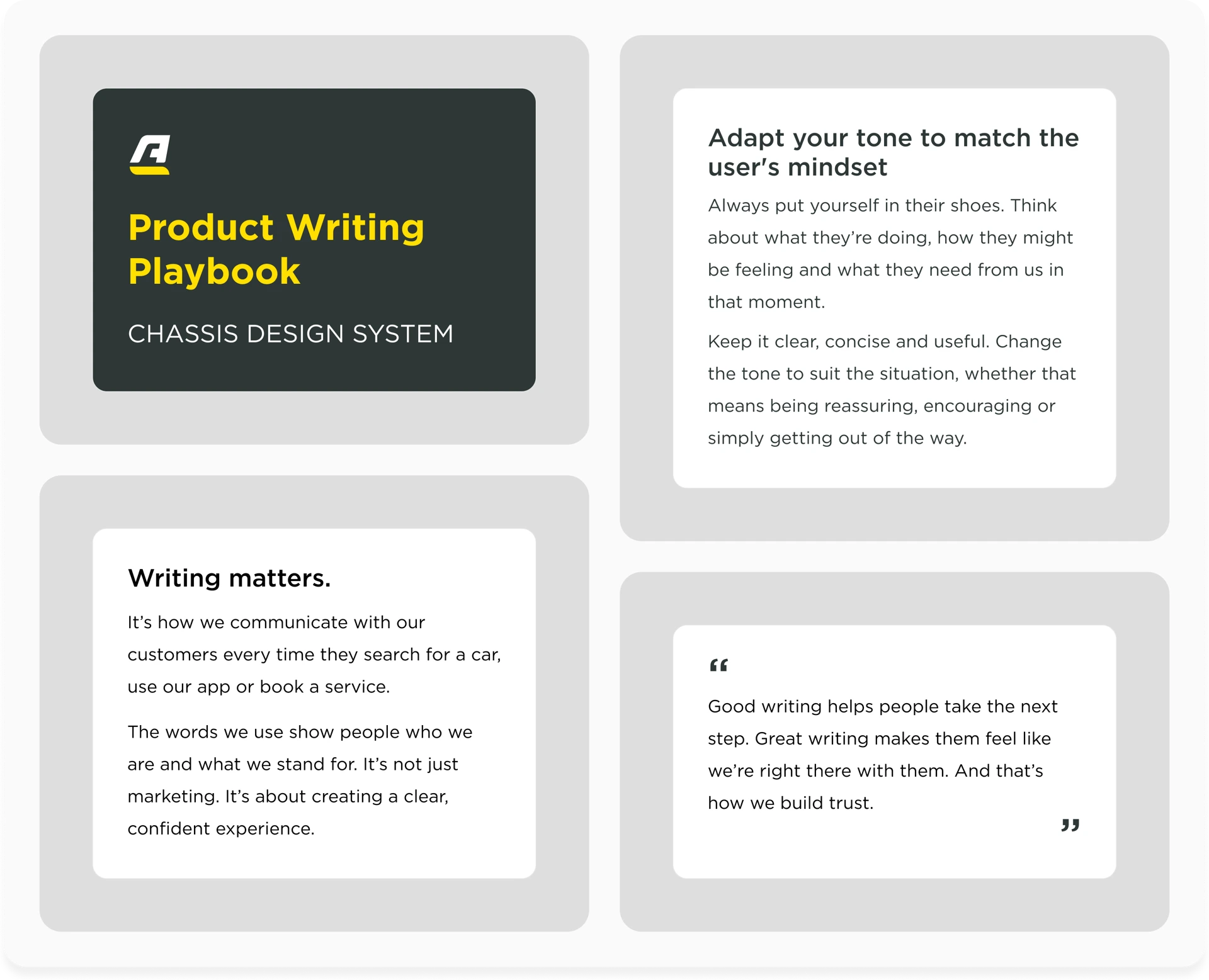 Product writing playbook